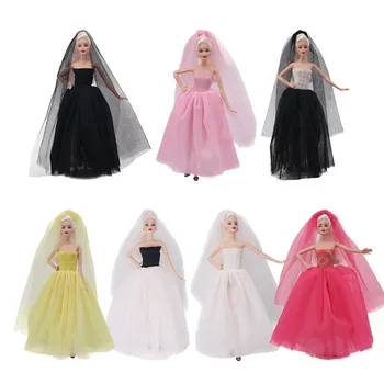 Primerna za Dekleta s Velikosti 27-30 cm Spreminja V Princesa Doll Obleke, Poročne Obleke Puhasto Krila Igrače Oprema