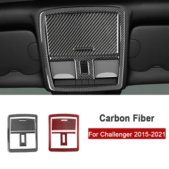 Ogljikovih Vlaken Avto Vrh Strehe Bralne Luči Žarnice Dekor Kritje Nalepke Trim za Dodge Challenger 2015-2021 Avtomobilski Pribor