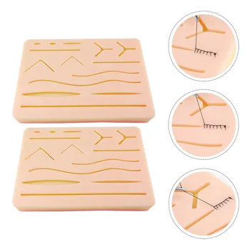 2 Kos Kože Šivanje Modul Kirurški Disekcijo Primeru Instrumenti Poučevanja Operacijo Komplet za Prakso Materiala