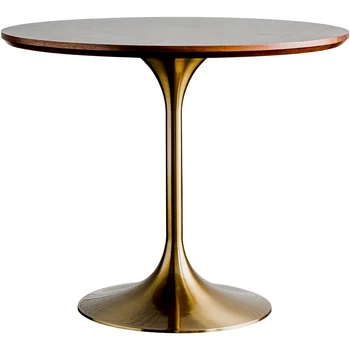 Nordijska luč luksuzni jedilno mizo krog masivnega lesa oreha tulipanov uporabljajo tabela kavarni okrogla miza