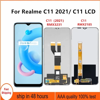 Za Realme C11 2021 RMX3231 LCD-Zaslon, Zaslon na Dotik, Računalnike Skupščine Zamenjava Za Realme C11 RMX2185 Zaslon