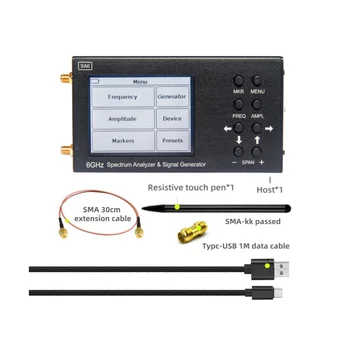 SA6 6GHz Analizator Spektra SA6 Generatorja Signalov RF Signala Vir Wi-Fi 2G 4G LTE GSM CDMA Beidou GPR 1