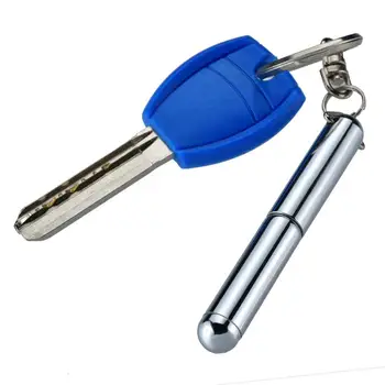 Zložljive Pero Key Ring Extendible Pero Iz Nerjavečega Jekla Podaljša Pen Mini Telescoping Podpis Kemični Svinčnik Zunanji Material 1
