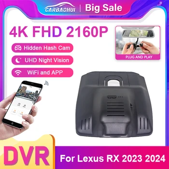 Za Lexus RX 500H 350H 2023 2024 Spredaj in Zadaj 4K Dash Kamera za Avto Kamera Snemalnik Dashcam WIFI Avto Dvr Snemanje Naprave 0