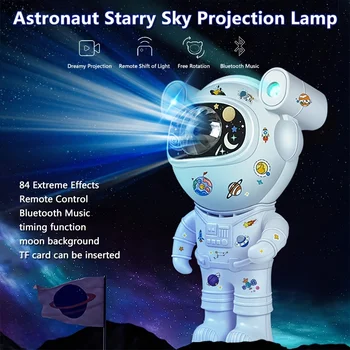 Astronavt Galaxy Star 360 Daljinskem Upravljalniku Projektor Lučka Zvezdnato Nebo Noč Luč Za Dekoracijo Spalnica Doma Dekorativna Svetilka 0