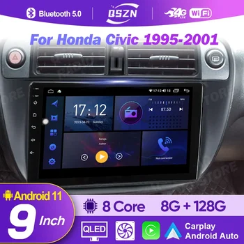 Android 12 avtoradio Večpredstavnostna Carplay Za Honda Civic 1995 - 2001 Wifi 4G DSP Carplay Auto GPS, bluetooth, radio predvajalnik 2 din