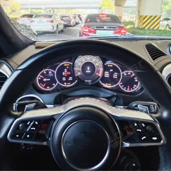 Za Porsche Cayenne Android Avto Gruče Digitalnih LCD nadzorno ploščo Instrument Virtualni Kokpitu Plošči merilnik Hitrosti