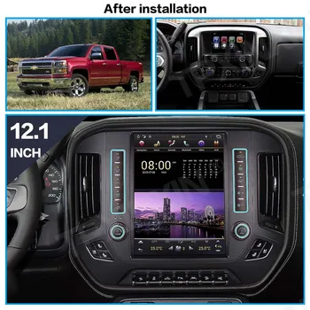 za GMC Sierra 2015-2018 （Črno-srebrno） avdio 2 din android sprejemnik tesla slog auto večpredstavnostna DVD predvajanje GPS