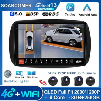Android 13 avtoradia Za Mercedes Smart 453 Fortwo 2014 2015 - 2020 Navigacija GPS 2.5 D, Zaslon na Dotik, Stereo glavne enote Carplay DVD