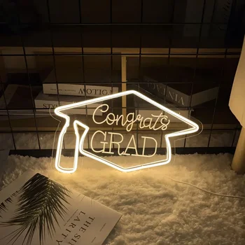 Čestitke GRAD Neon Engrave Znak Osebnosti Meri LED, Neon, Luči Za Sobno Dekoracijo Spalnica Decors Neonska Svetilka na Steni