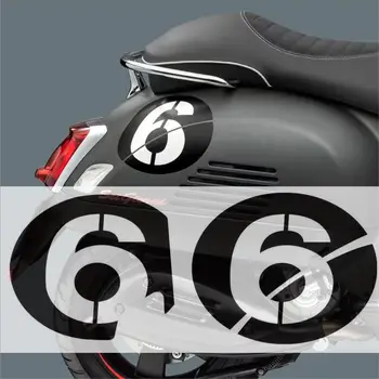 Za Piaggio Vespa GTS GTV 300 Enega do Desetih Digitalni Odsevne Nalepke Motocikel Nepremočljiva Zaščito pred Soncem Spredaj in Zadaj Lupini S 0