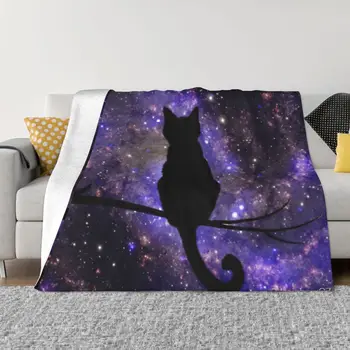 Galaxy Mačka Odejo Bedspread Na Postelji Dekle Bedspread Za Otroke