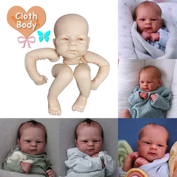 17inch Elijah Prerojeni Lutka Baby Kit Soft Touch Prilagodljiv Veren Sveže Barve Nedokončane Lutka Deli s Telesa in Oči 0