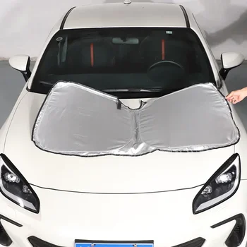 Za Subaru BRZ 2022-2023 Avto Prednje Vetrobransko steklo Dežnik za Zaščito pred Soncem Vizir Dežnik Srebrni Trak Dežnik Dodatki