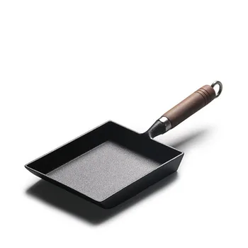 Odebeljena Japonski Omleta Pan / Tamagoyaki Pan, Non-stick Pravokotnik Mini Jajce Ponvi - Lito Železo / Aluminij Zlitine