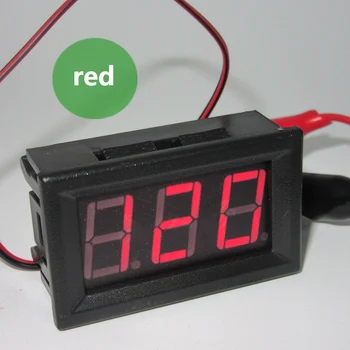 Dvojno Žico Povežite Digitalni Voltmeter LED Zaslon Tester Napetosti Visoko Natančnost DC Voltmeter Digitalni Merilnik Napetosti Instrument Orodje