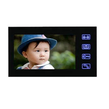 7-Palčni Barvni Inteligentne Video Vrata Telefon Interkom Sistem 1 Nepremočljiva Vrata Bell Fotoaparata 1 Zaslon 0