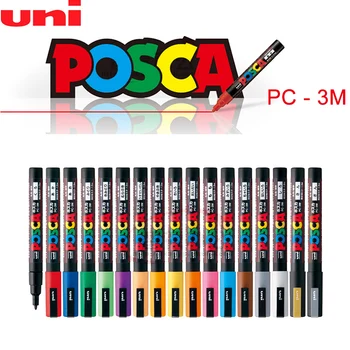 UNI POSCA flomaster PC-3M POP Plakat, Oglaševanje ustvarjalce Urad Študent Slikarstva Anime Ročno Poslikano Tiskovine Grafiti