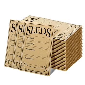 100 kozarcev Semenske Ovojnice 3.1X4.7 Palčni, Semenske Ovojnice Rjav Papir Semen Paketi Ovojnice Za Shranjevanje Rastlinskih Enostaven Za Uporabo 0