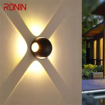 RONIN Sodobne Preprosta Stenska Svetilka LED Prostem Vodotesen IP65 Zunanja Sconces za Dekor Dvorišče, Balkon, Hodnik Luči