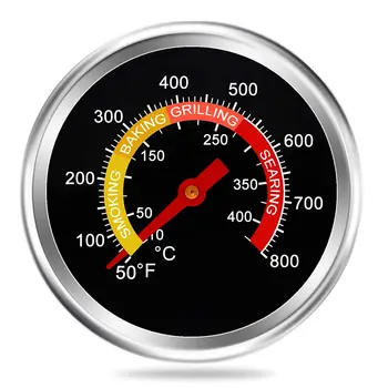 Žar Termometer Kadilec Merilnik Temperature Žar na Oglje Jamo Kadilec Termometer Toplote Indikator za Meso in Kuhanje