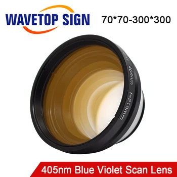 WaveTopSign 405nm Modra Vijolična F-theta Lečo 50 x 50 - 300x300 FL 110-430 Scews M39/M55/M85 uporabite za 3D Tiskalnik za Kavo