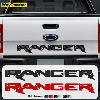 Mat/Sijajni Avto Vrata Prtljažnika Nalepke Zadaj Prtljažnik Rep Grafike Ogljikovih Vlaken Vinilne Nalepke Za Ford Ranger Wildtrack Raptor Dodatki