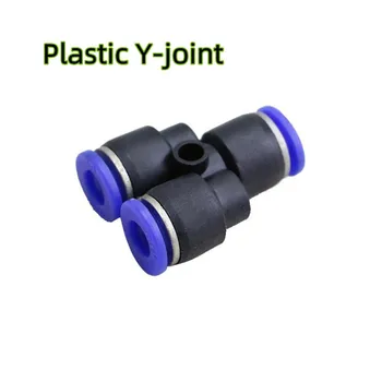 Plastični Y-joint PY Hitro Cev Priključek Cevni Fitingi Y tip 3 prezračevalni Dinamično Priključek za Cev (Plug-Py Zraka, Vode Priključite Priključek