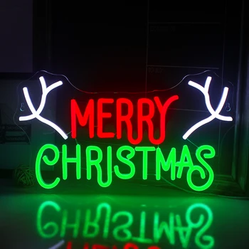 Vesel Božič Neon Znak Led Neon Stenske Luči Akril Odbor za Božično zabavo Dobave Spalnica Poroko Bar Pub Klub Božič