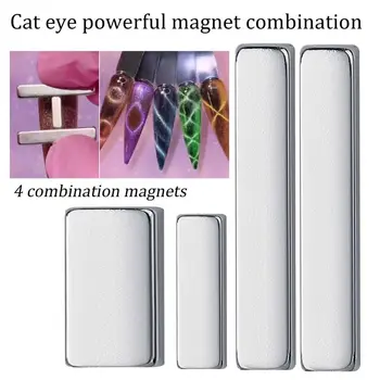 4Pcs/set Močan Magnet Mačka Oči Magnetna Palica Multi-Funkcijo Gel lak Magnetni Učinek Dvojno končalo Mačka Oči Magnet za Manikiranje Orodja