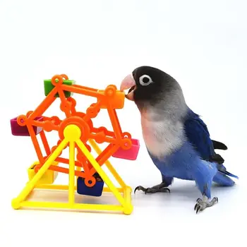 Barvita Kletki Ptič Dobave Inteligence Rast Hrane Ptic Paše Igrače Za Hišne Živali Usposabljanje Igrače Ptica Vetrnica Igrače Za Hišne Potrebščine