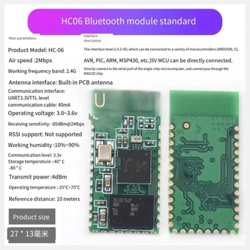 Bluetooth modul HC-06 master-slave integrirano DIY brezžični serijski port prenos elektronski modul