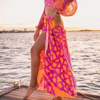 2023 Novo tiskalno prikriti Ženske Mozaik Monokini Kopalke Trdna Oblazinjena, Plavanje Obleko Poletje Plažo Saida Praia de Tunika 0