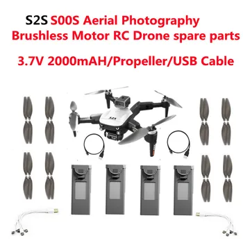 S2S SOOS Zračne Fotografije Brushless Motor RC Brnenje Quadcopter Rezervnih Delov 3,7 V 2000mAH/Propeler/USB Kabel