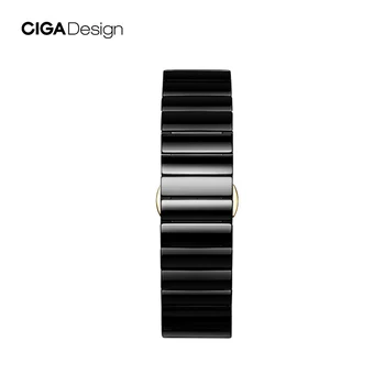 CIGA Design 22 MM Keramični Watch Band iz Nerjavečega Jekla 316L Sponke jermenčki za Moške Mehanske Samodejno / Kvarčne Ročne ure