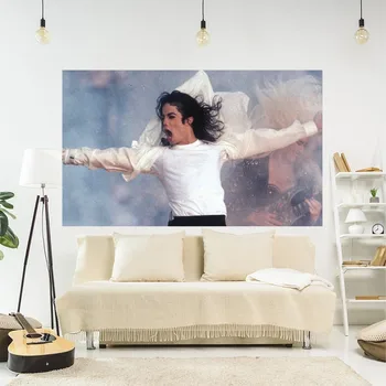 Michael Jackson Tapiserija, Natisnjena Velike Stenske Tapiserije Hipi Steni Visi Bohemian Wall Art Okras Soba Dekor Stranka