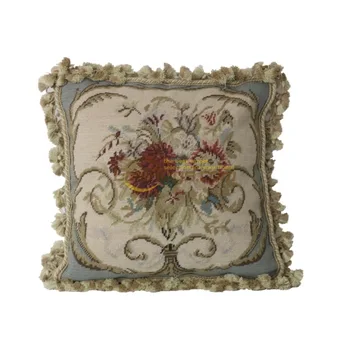 Needlepoint nitka blazino rokoko krpo umetnosti neoklasični nacionalni tkane blazino francosko mehko obleko