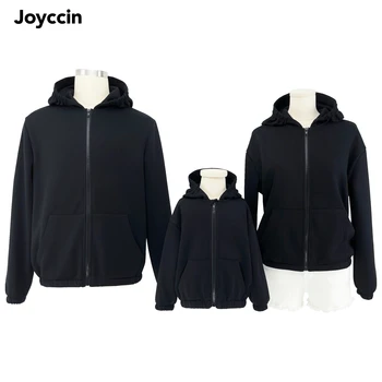 Joyccin Mati Otroci Outwear&Coats Angel je Krila Bleščica Vezenje Dekoracijo za Družino Ujemanja Obleke Hoodies Oblačila 0