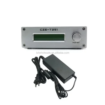 CZE-T251 FM Oddajnik 0-25 W Nastavljiva 87-108MHz Mono / Stereo PLL Oddaja Postaja z Oskrbo z električno energijo