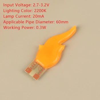 Novo 1PC 3V LED Žarnice Cob Flash Sveče Edison 1900-2200K Diode Svetlobe Dekoracija Žarnice Oprema Diy Retro Sveča, Luč
