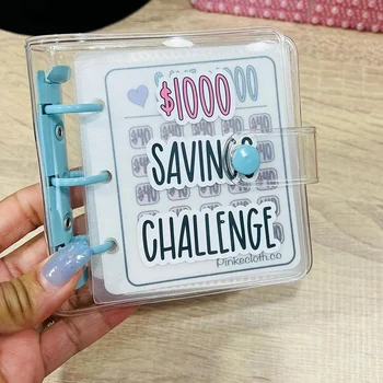 1000 Prihrankov Izziv Veziva, Denar Varčevanje Veziva, Prihranki Izzivi Knjigo z Ovojnici, Ovojnica Prihrankov Izziv 0
