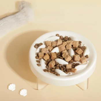 Hišnih Mačk Skledo Postavljeno Anti-choke Hrane Hišne Tablice Slow Food Skledo za Srednje Majhne Mačke Napajalni Zaščito Želodčne OEM Padec Ladijskega prometa