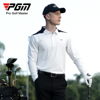 2023 Golf Nositi Majico Z Dolgimi Rokavi Moški Jesenski Vrh Oblačila Poslovna Polo Črna Bela Badminton Obleko Šport Priložnostne Obrabe 0