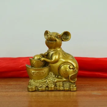 Medenina Yuanbao podgana Nebesno ornament