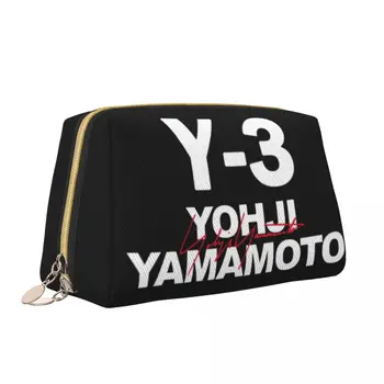Modi Dekle Usnje Kozmetični Vrečke Yohji Yamamoto Ličila Vrečko Y3 3Y Velike Zmogljivosti Zadrgo Toaletnih Primeru 0