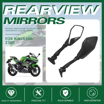 Motorno kolo Rearview Mirror Strani Ogledala, dodatna Oprema Za Kawasaki NINJA300 NINJA 300 Z300 Z 300 Nastavljiva Ogledala