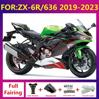 Novo ABS Motocikel celoti oziroma obrobe za vgradnjo, Primerna Za kawasaki ZX6R 636 ZX-6R 2019 2020 2021 2022 2023 fairings karoserija nastavite zelena črna