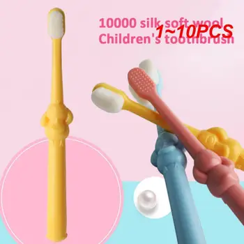 1~10PCS Otroci zobna ščetka za Otroke Ne Zdrsne Ročaj Risanka Mehko zobno Ščetko Zobna Ščetka Zob Skrbi Orodje Otrok Potovanja Teethbrush