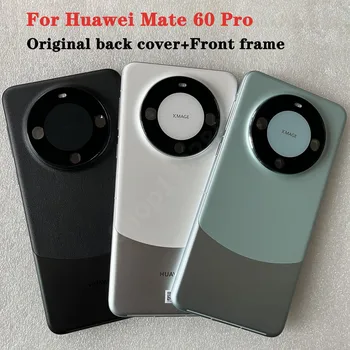 Novi Originalni Zadnji Pokrov Za Huawei Mate 60 Pro Sprednji Okvir + Zadnji Pokrovček Baterije + Kamera Okvir + Flash Pokrijemo S Strani Tipke