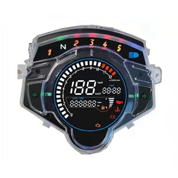 Digitalni Merilnik Lcd merilnik Hitrosti, Števec kilometrov Tahometer Zaslonu Za Yamaha LC135 V2 V3 V4 V5 V6 V7